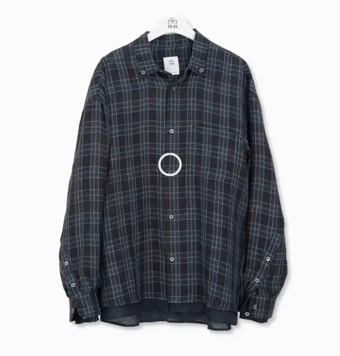 폴리테루 레이어드 체크셔츠 상품이미지1