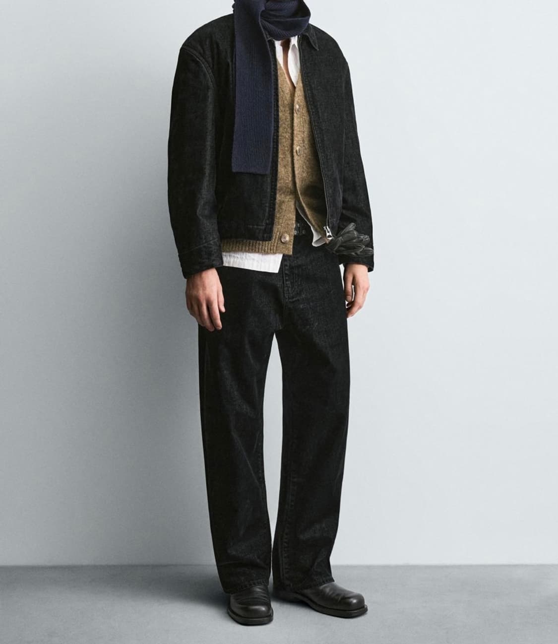 ZARA 릴랙스핏 벨루어 자켓 셋업 판매 XL, 44 상품이미지1