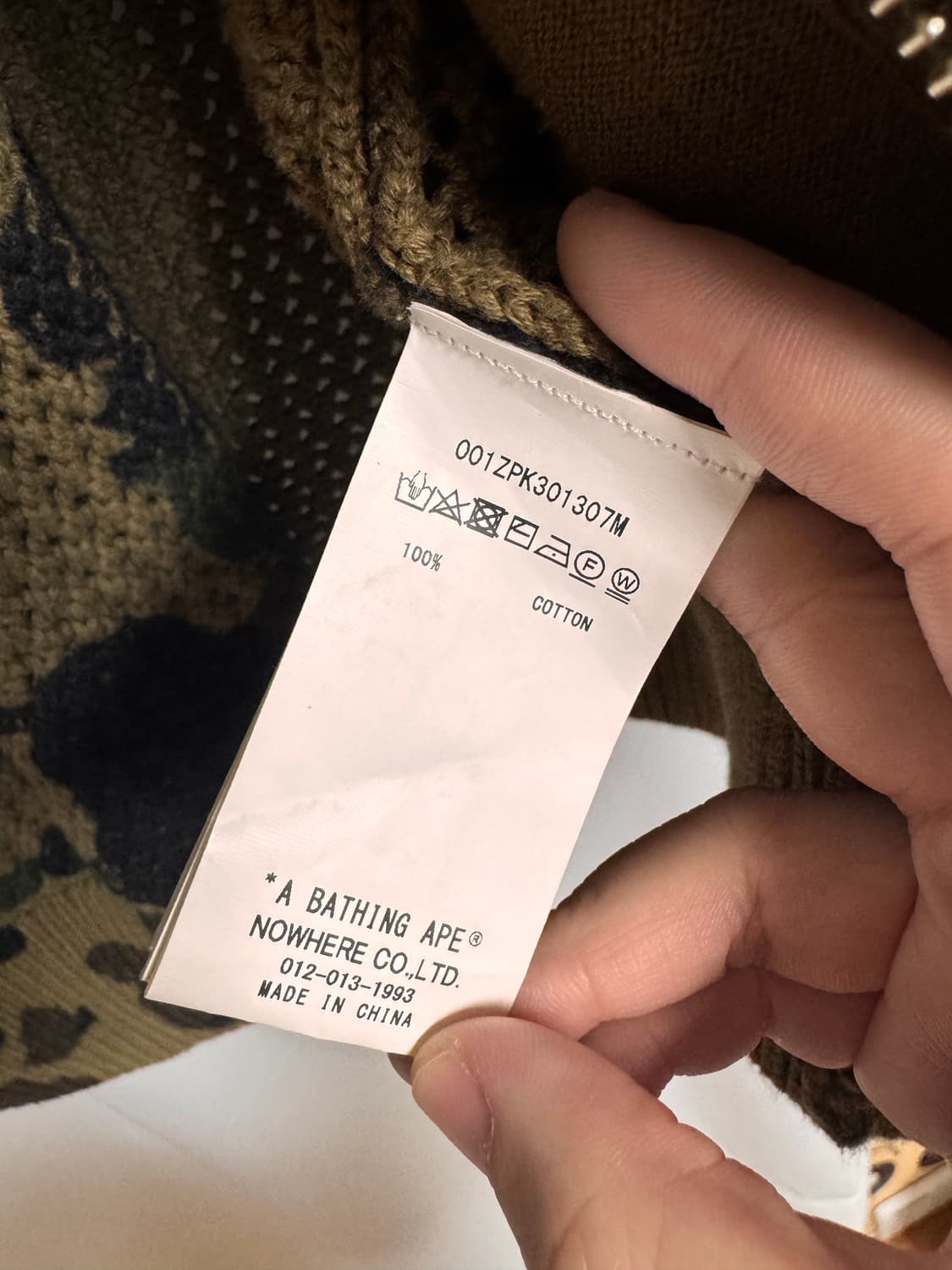 베이프 퍼스트 카모 크로쉐 샤크 풀 집 후디 그린 라지 상품이미지6