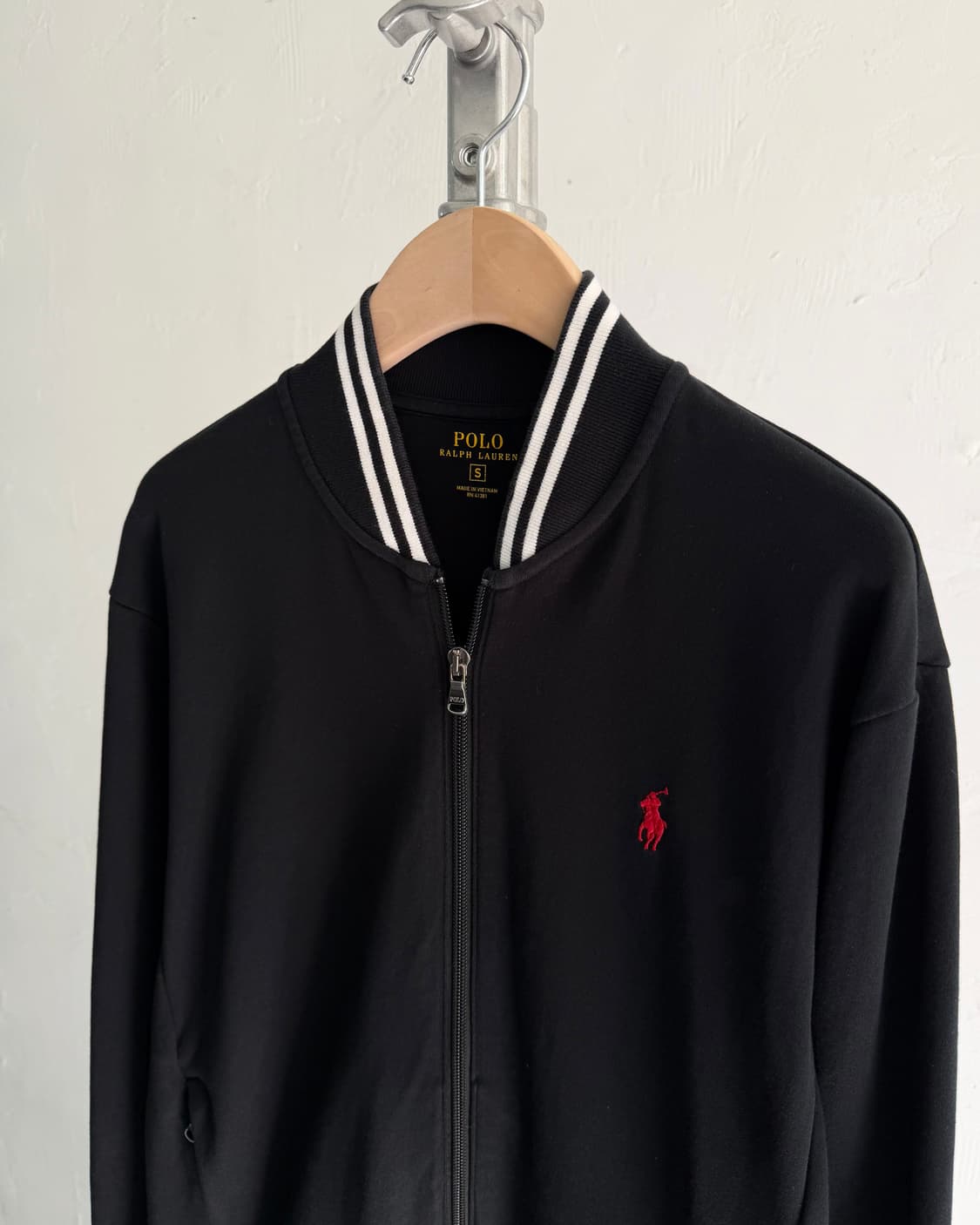 Polo 폴로 랄프로렌 신형 레드포니 블랙컬러 코튼 집업 트랙 자켓 상품이미지5