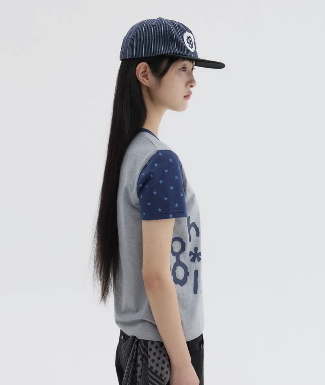 STAR TWO TONE T-SHIRT, GRAY 상품이미지2