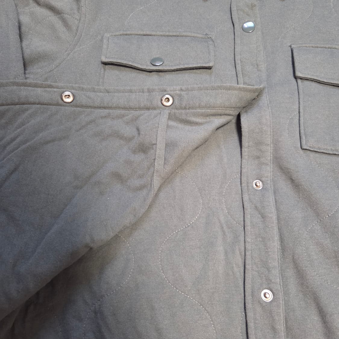 Wonderly 플란넬 셔츠 퀄팅패턴 셔켓 자켓 XL(105) 상품이미지5