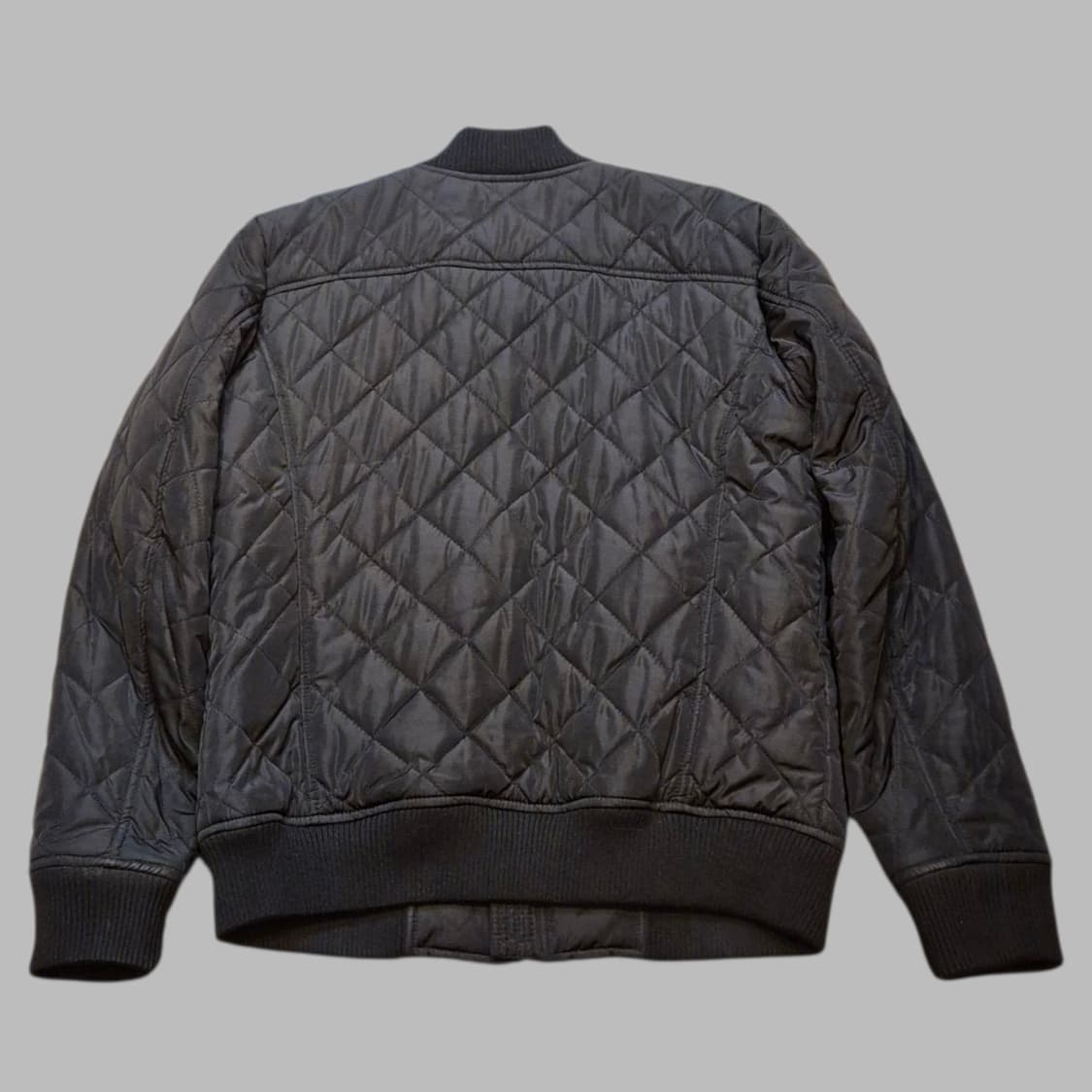 L 블랙 퀼팅패턴 MA-1 항공점퍼  상품이미지2