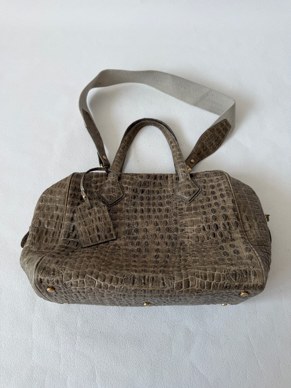 THAVMA 크록엠보 토트백(숄더 가능) 상품이미지5