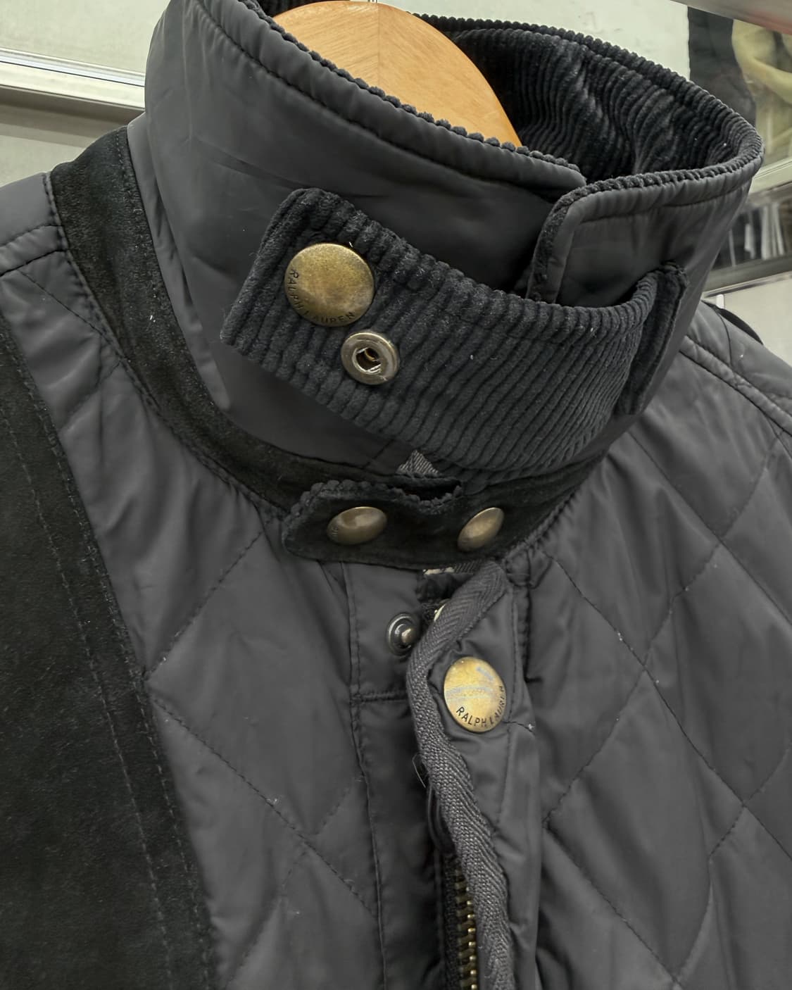 폴로랄프로렌 캠튼 퀼팅 자켓 경량 패딩 블랙 상품이미지5