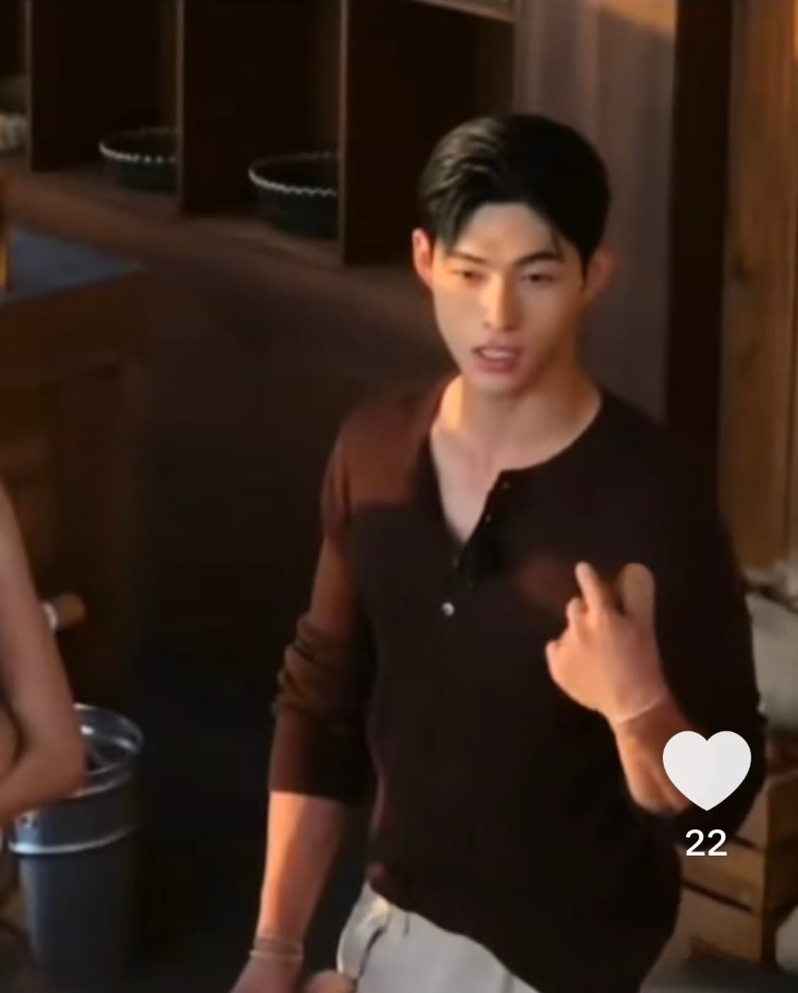 렉토 자카드 헨리넥니트 브라운 (M)  상품이미지8