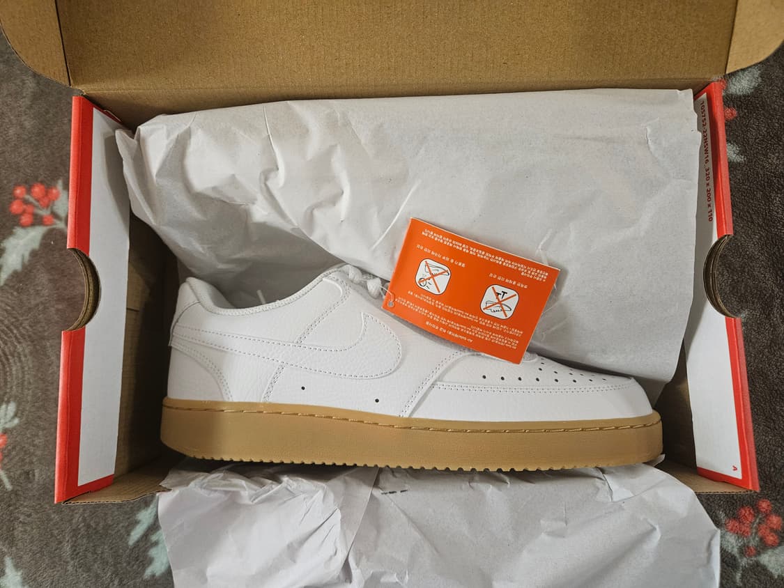 [270]새제품 나이키 코트비전 로우 화이트 검솔 상품이미지4