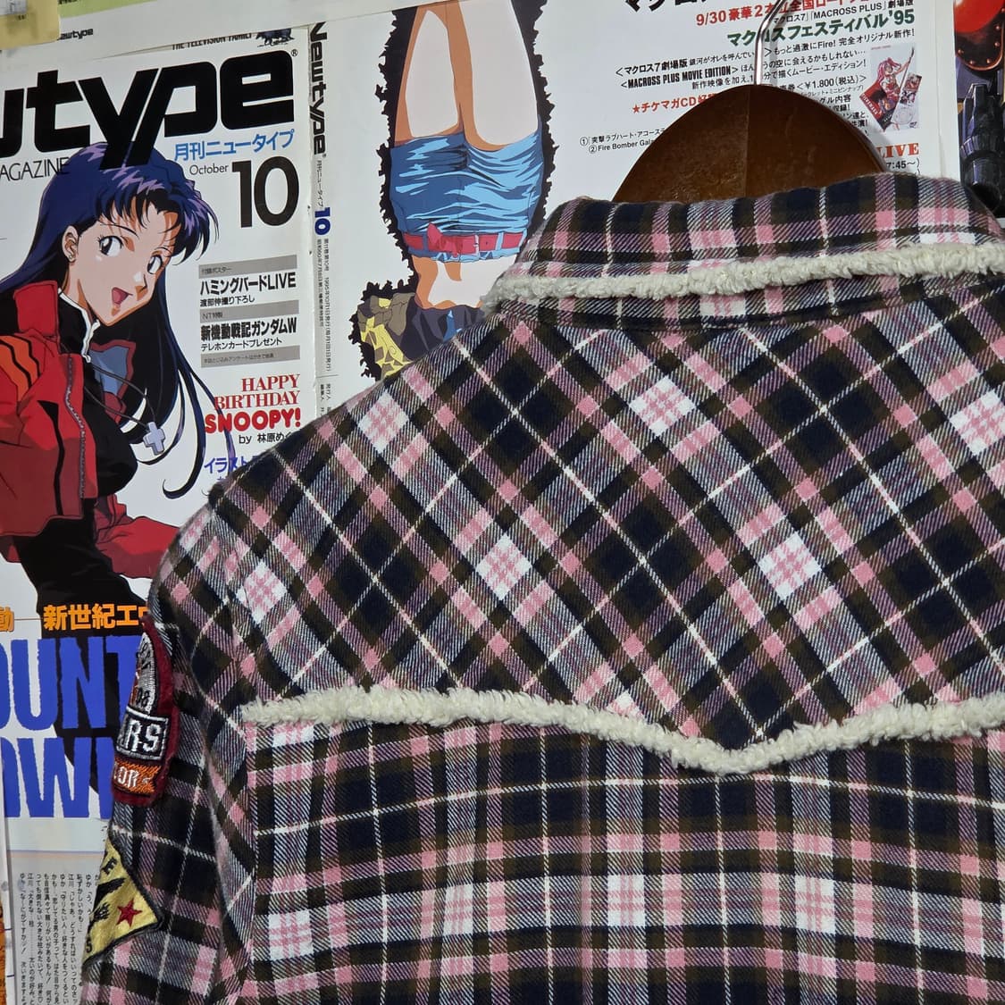 컨버스 JPN 퍼 포인트 핑크 웨스턴 체크 셔츠 상품이미지6