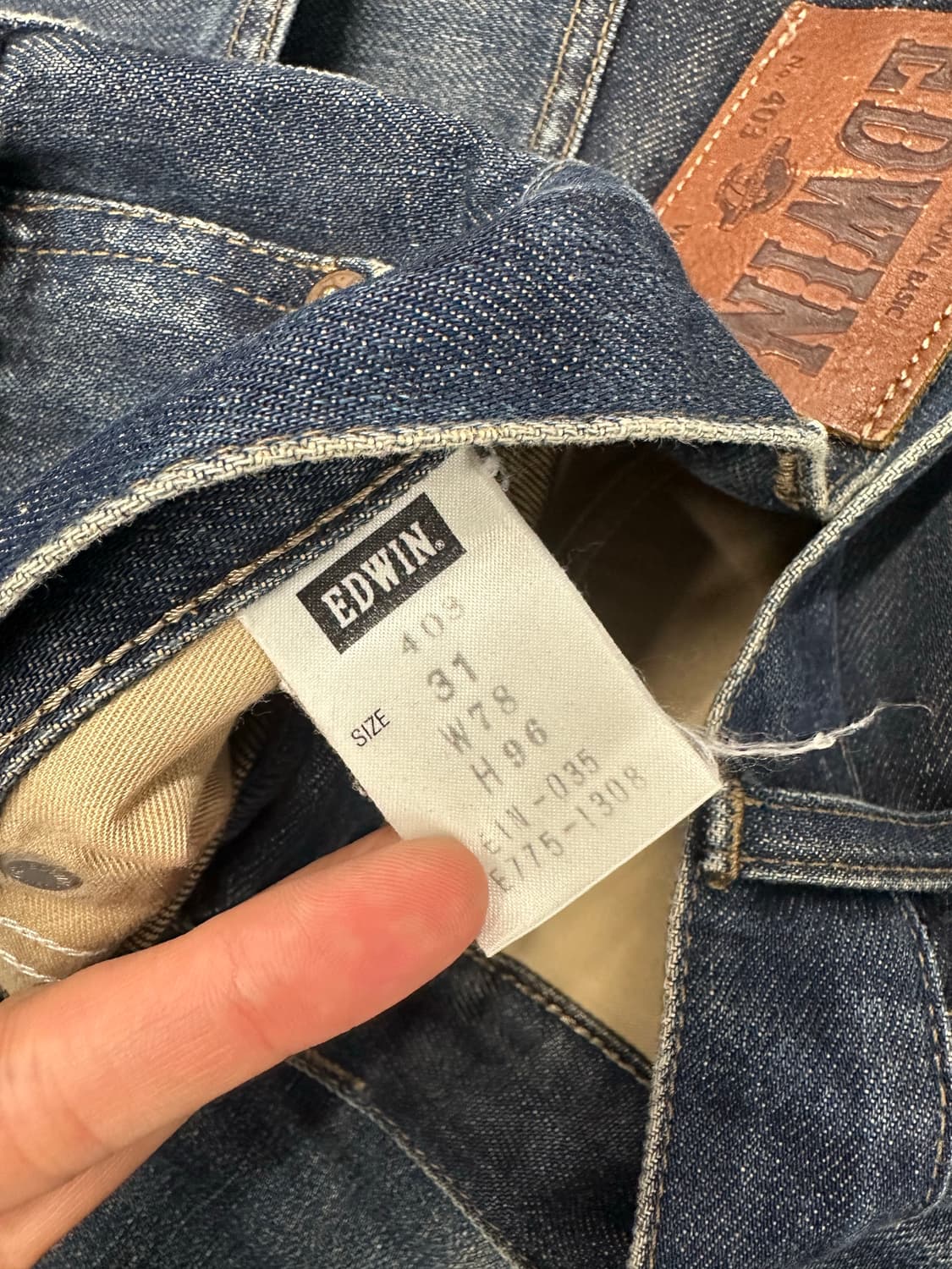 31)에드윈 빈티지 워싱 403 데님팬츠 상품이미지7