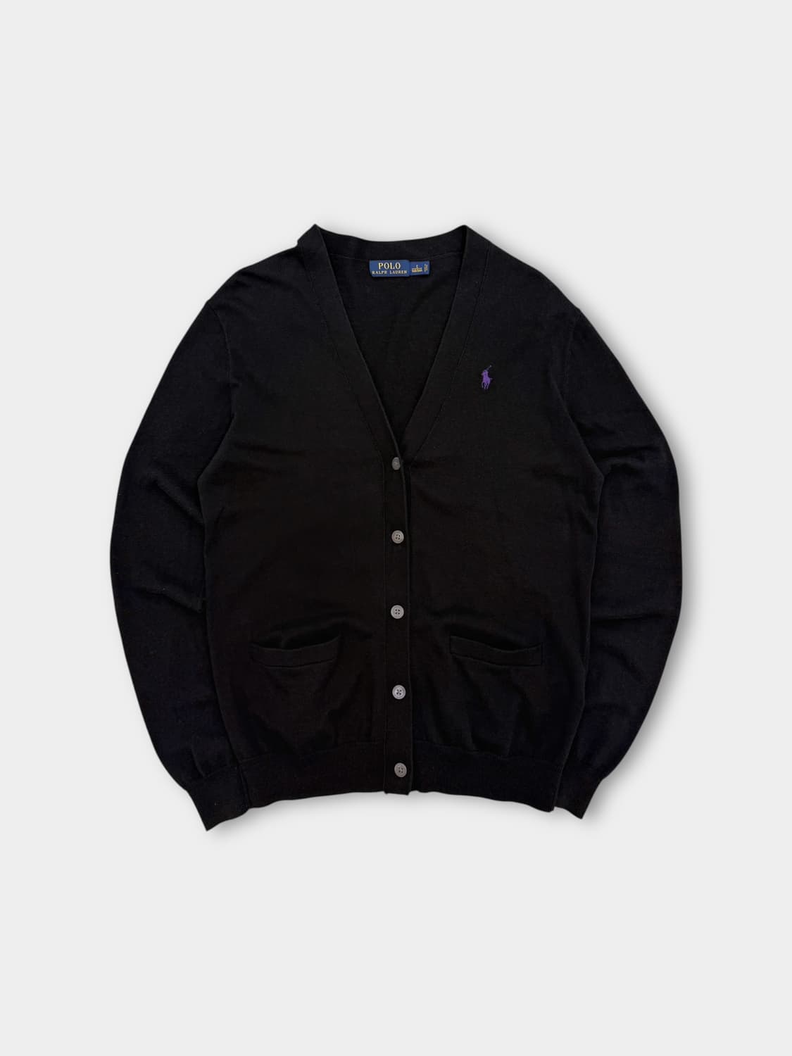 폴로 랄프로렌 루즈핏 신형라벨 블랙 가디건  상품이미지1
