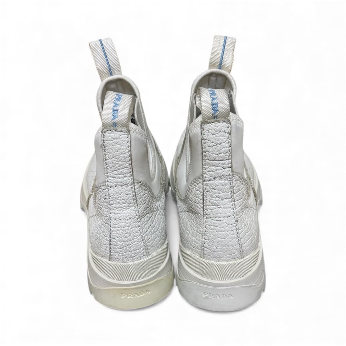 프라다18a/w brixxen 크랙 화이트레더부츠/41 상품이미지4