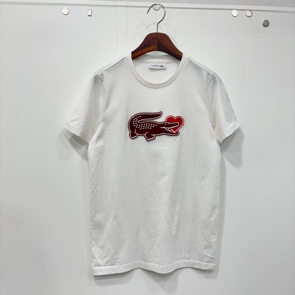 Lacoste 자수 로고 반팔티 상품이미지2