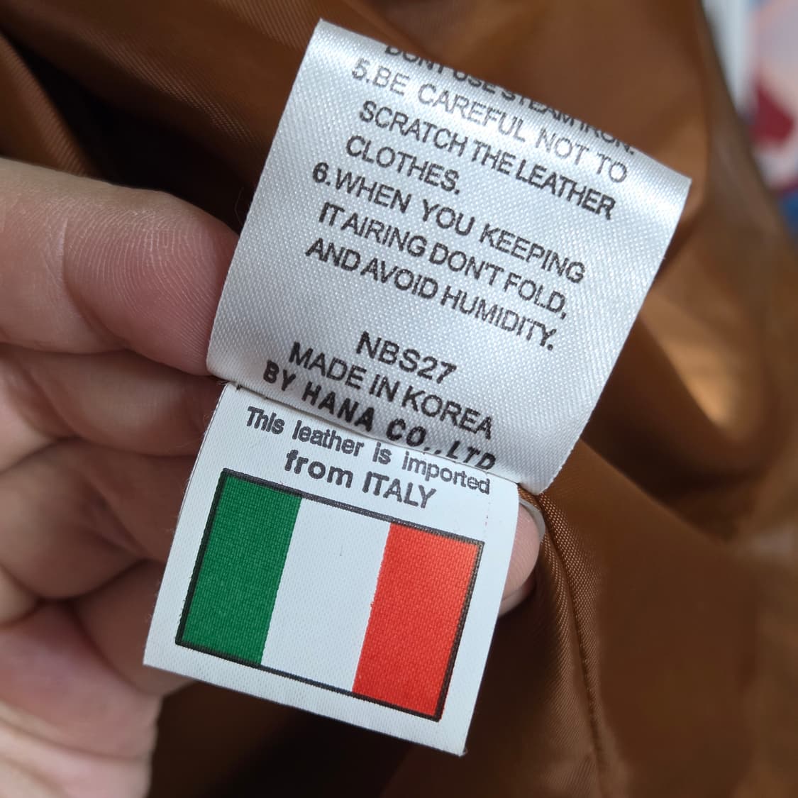 빈티지 리얼 레더 카멜 브라운 가죽 자켓 상품이미지10