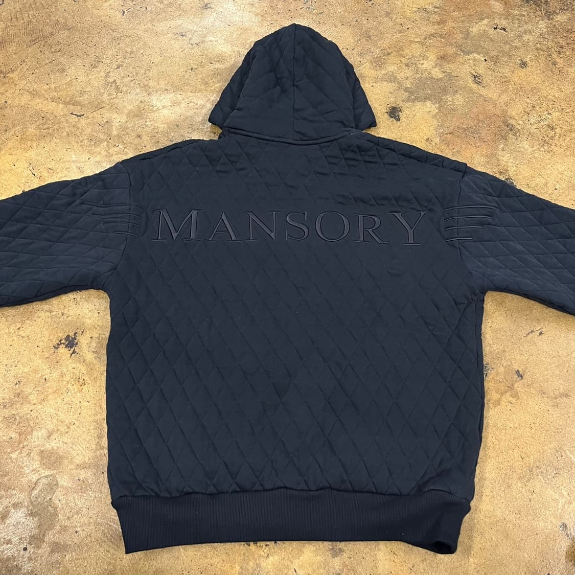 [정품/3XL] 언더아머 퀼팅 후드티 블랙 b18 상품이미지4