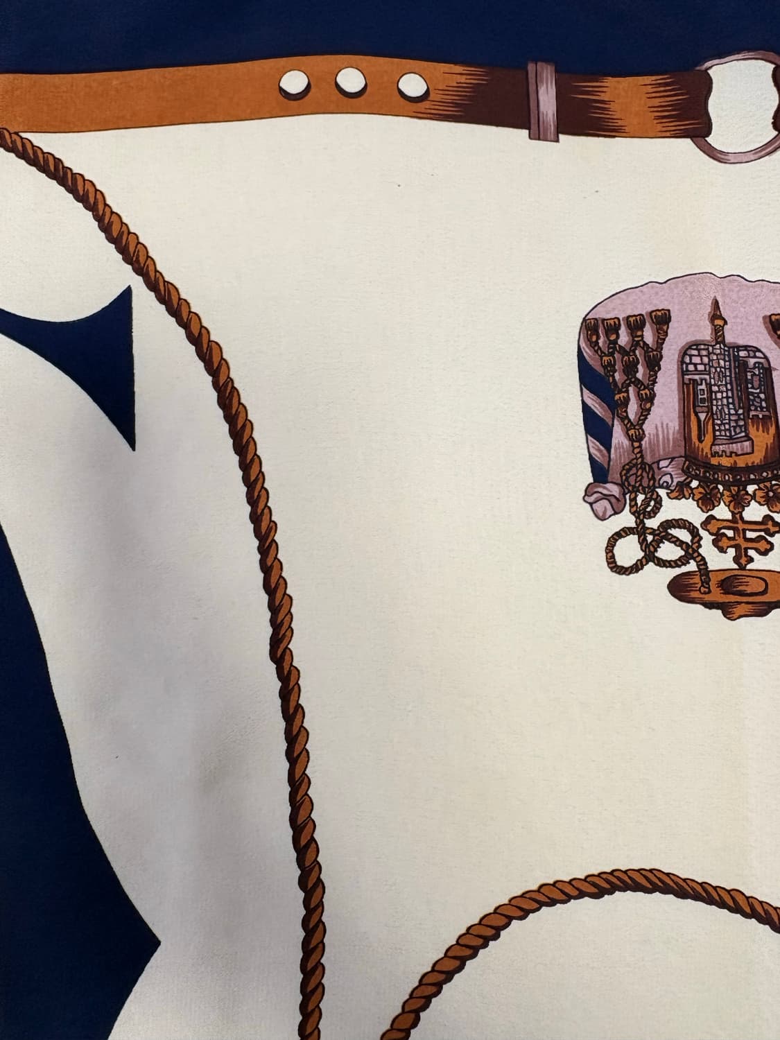 까르띠에(Cartier) 빈티지 더블C 로고 실크 스카프 상품이미지7