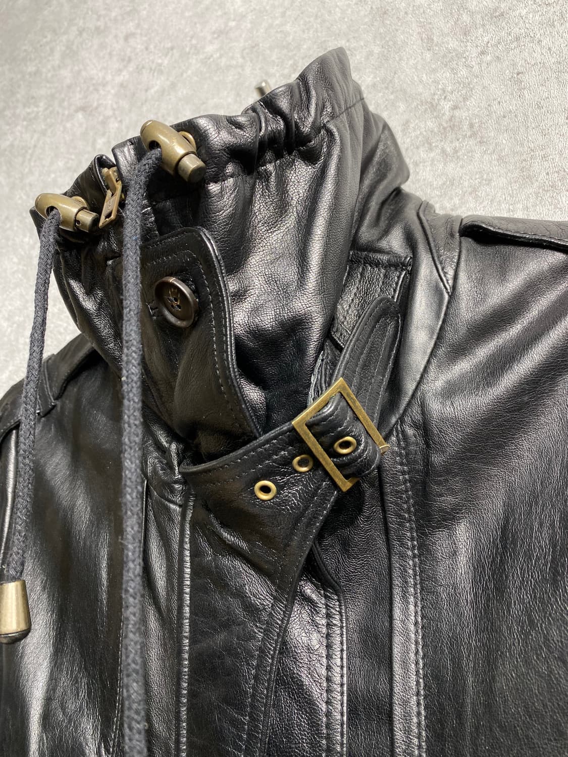 [M] G.V Jeans 우먼스 양가죽 레더 코트 상품이미지3