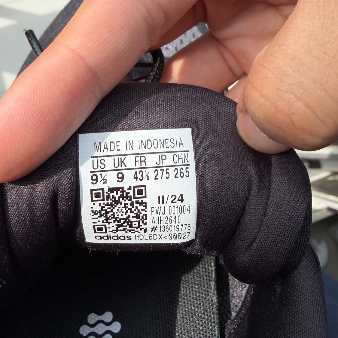 아디다스 울트라런 블랙 275mm 상품이미지5