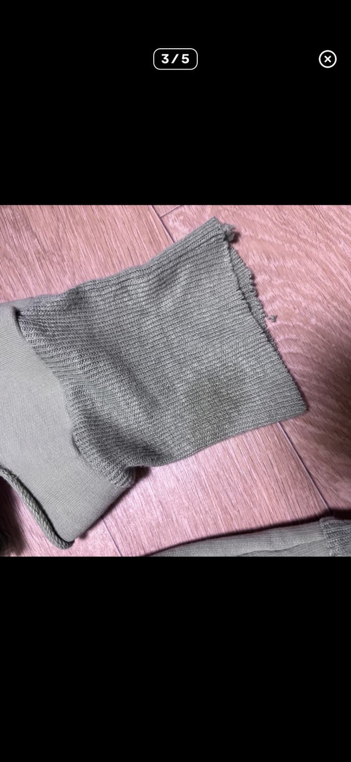 디젤 파스텔 연두색 희귀 니트 빈티지 디스트로이드 상품이미지3