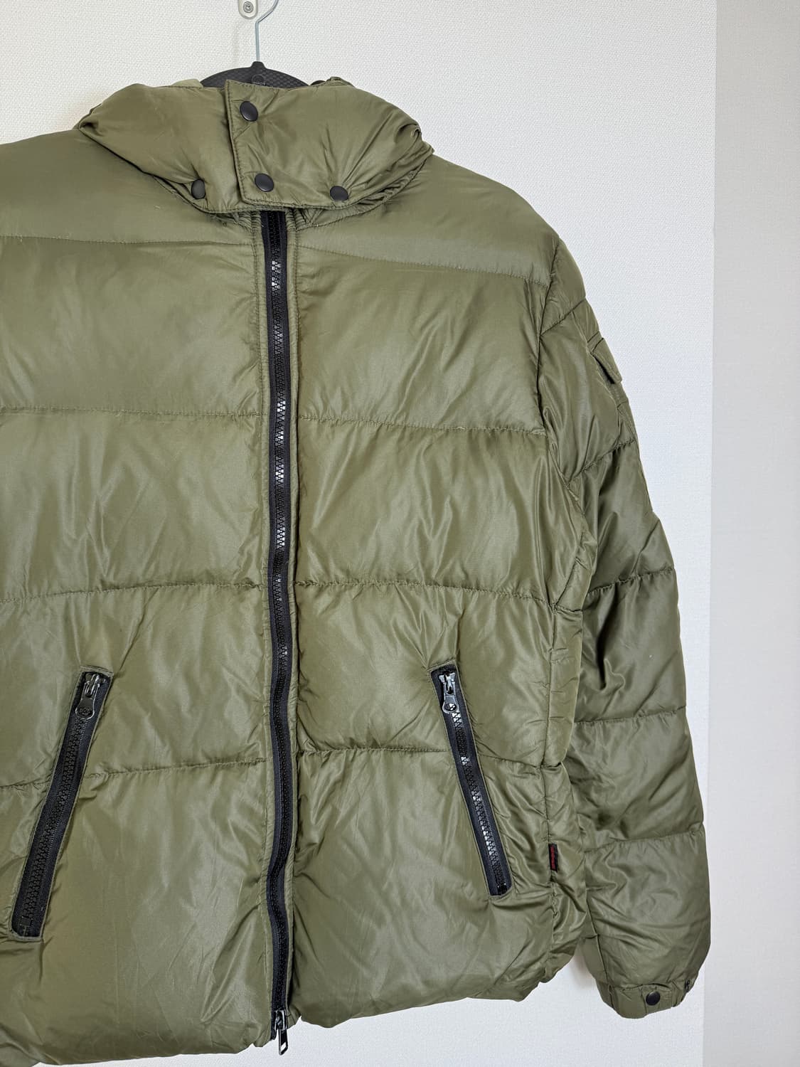 커스텀컬쳐 카키 숏패딩 상품이미지3