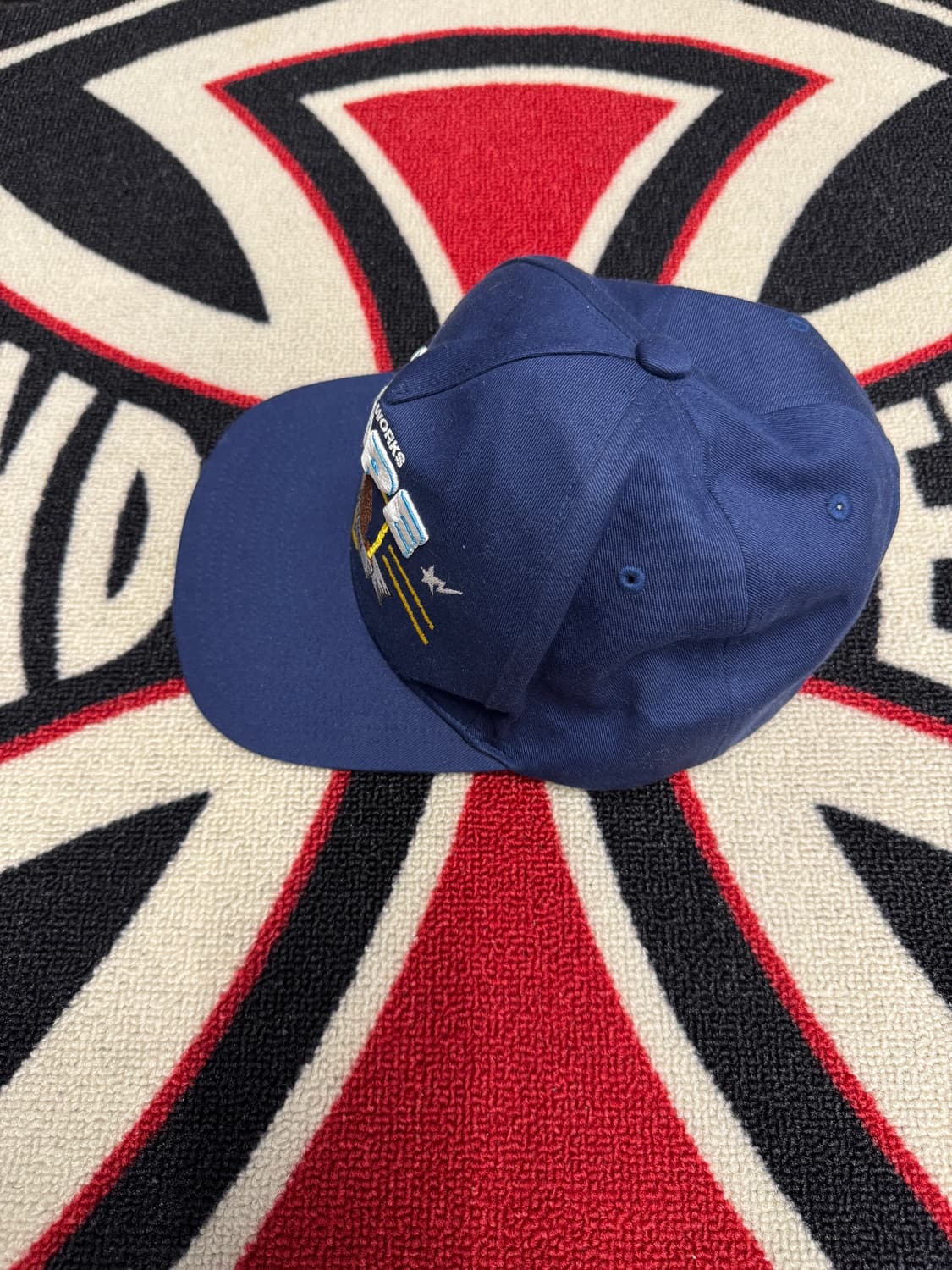 베이프 비지 워크 나인티 쓰리 스냅백 블루 상품이미지3