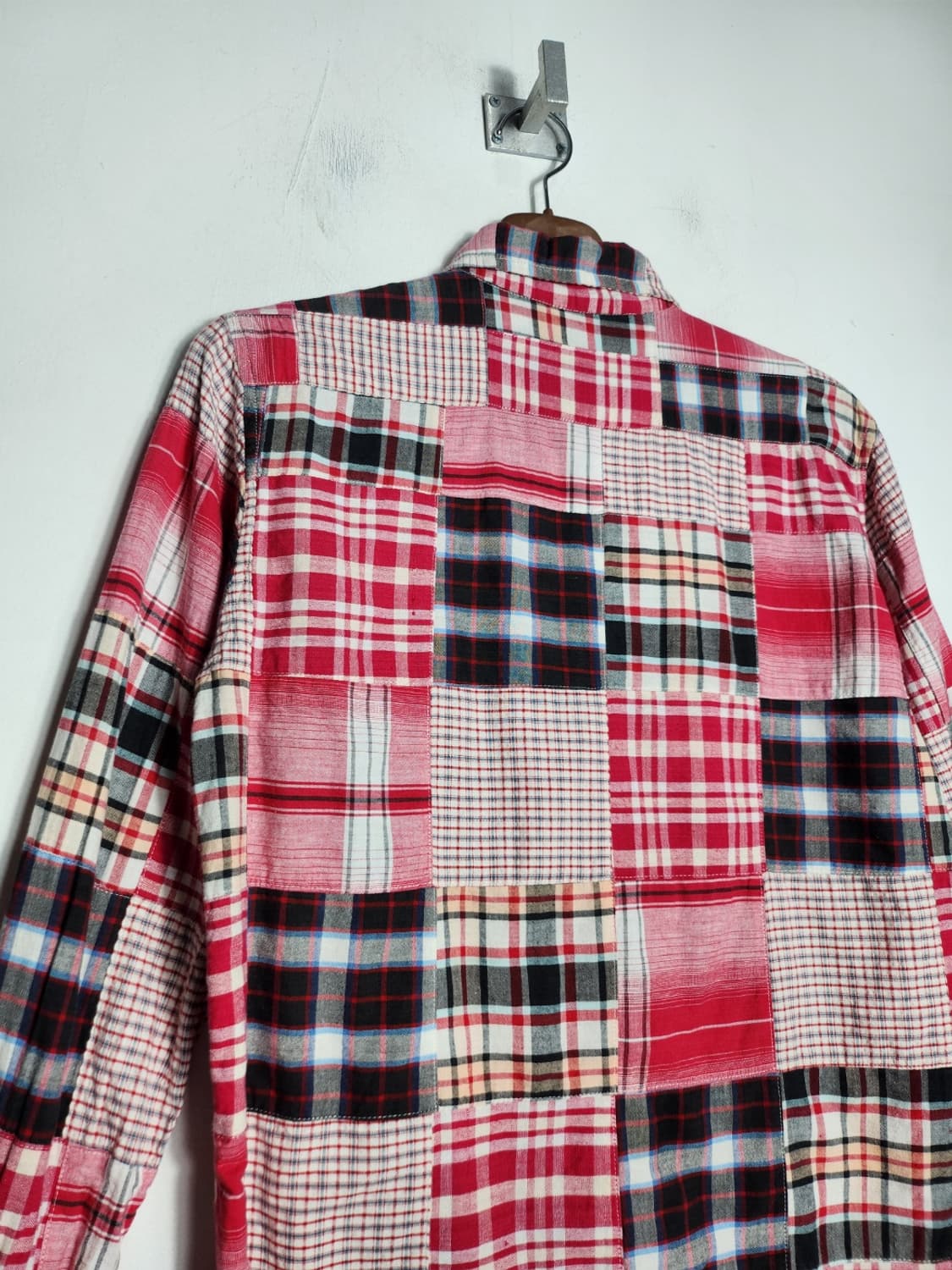 빈티지 패치워크 체크 셔츠 상품이미지5