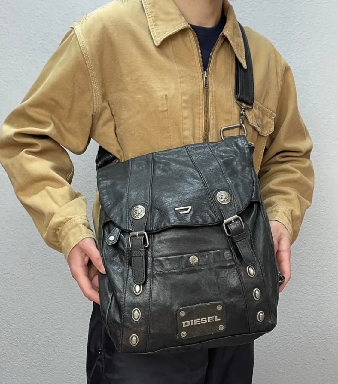 (희귀 매물) 디젤 레더 백팩  상품이미지1
