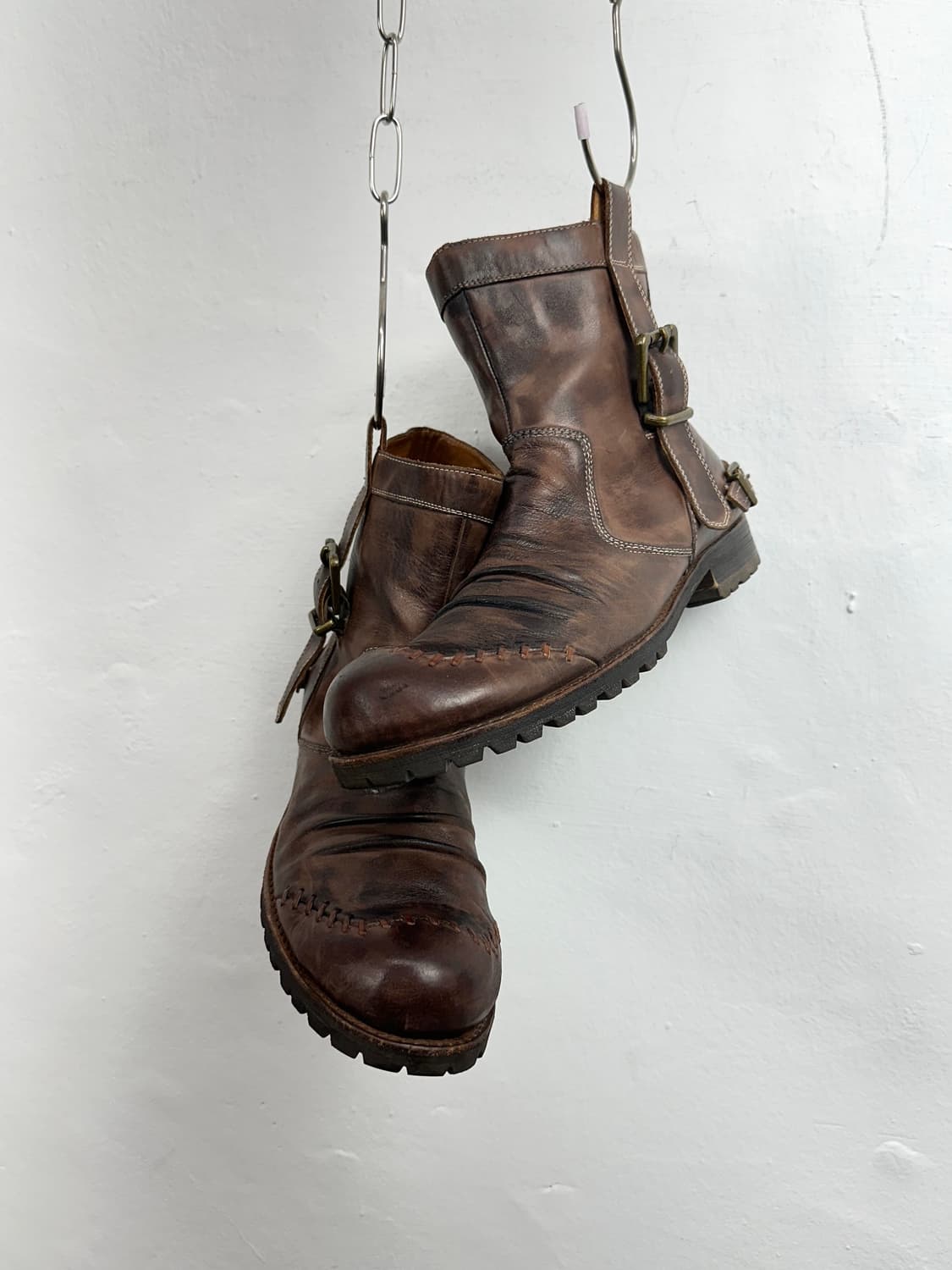 Whoop’EE’ Washed Buckle Engineer Boots 상품이미지3