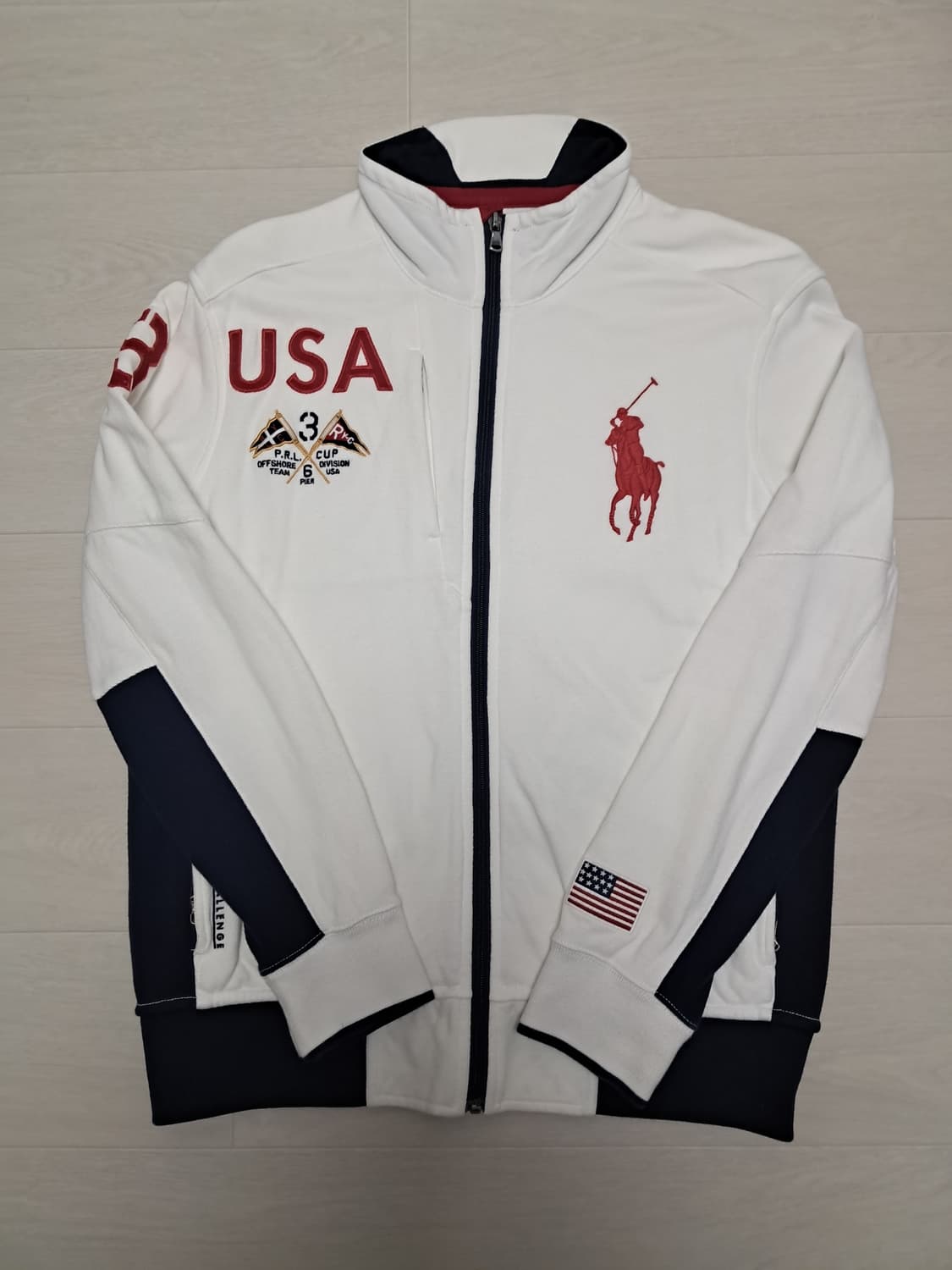 오늘까지만 판매!! 최종가격 폴로 랄프 로렌 USA 레이싱 집업 상품이미지1