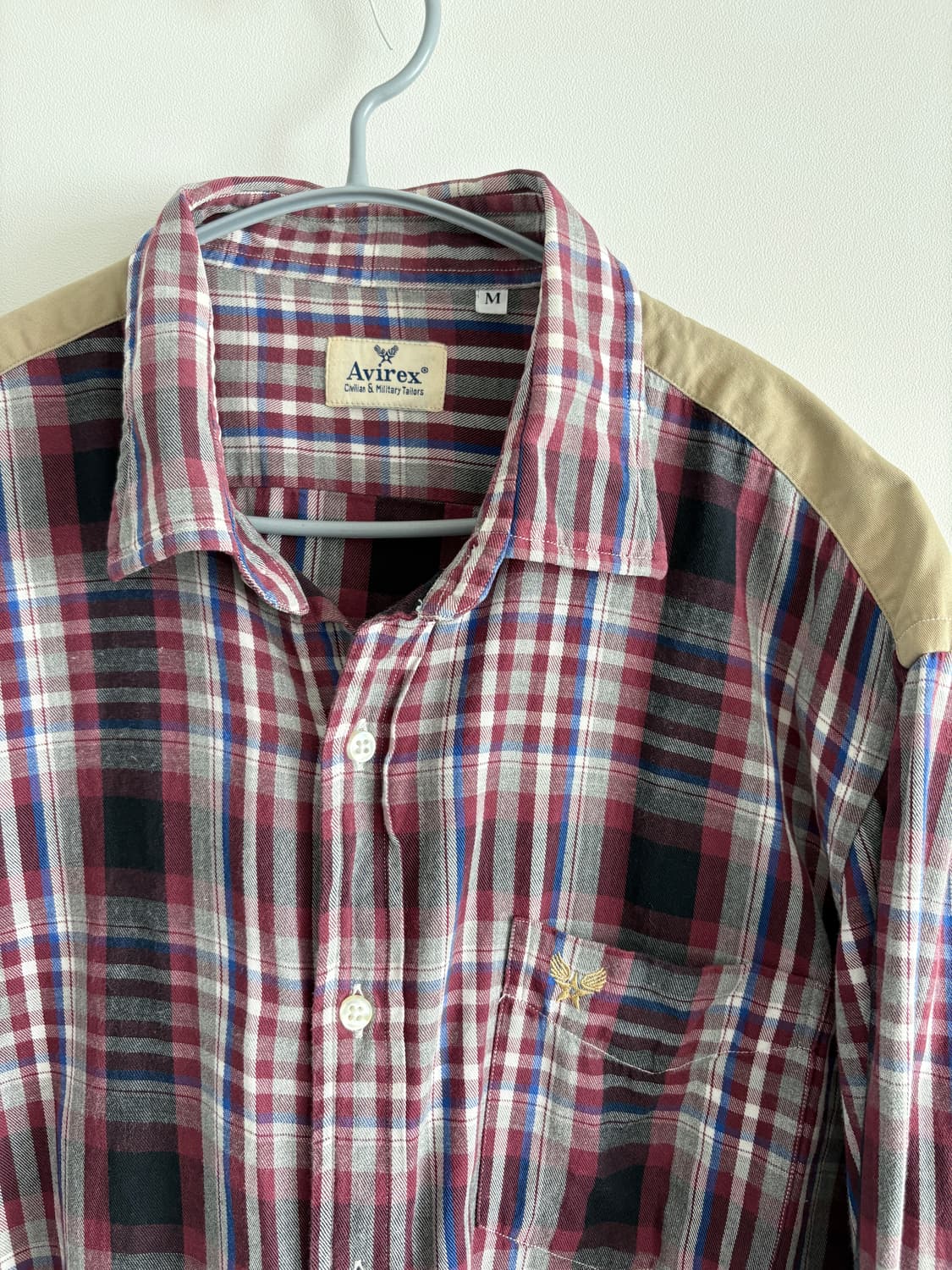 Avirex 아비렉스 체크 패치 셔츠 상품이미지3