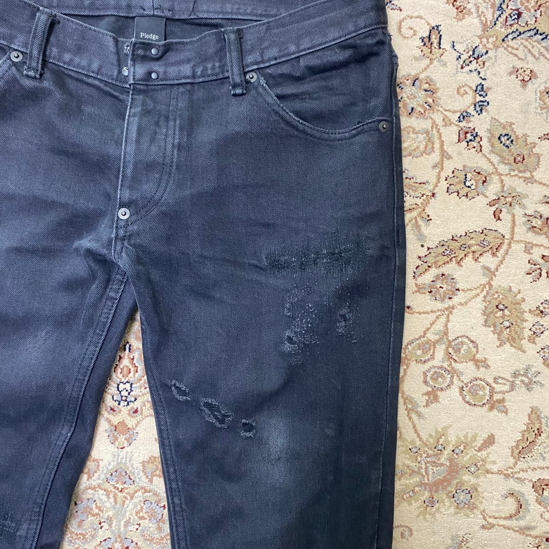 [48] 플레지 디스트레스드 스키니진 상품이미지2