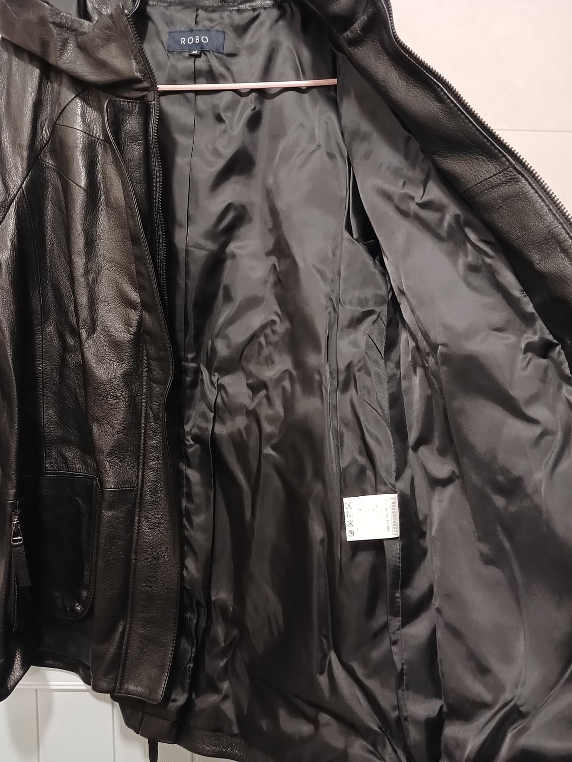 ROBO 정품 여성 천연가죽 (염소) 소재 후드 점퍼 87-96-165 상품이미지6