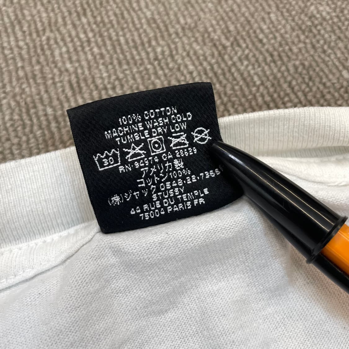 stussy made in usa 스투시 스펠아웃 티셔츠 m 상품이미지5