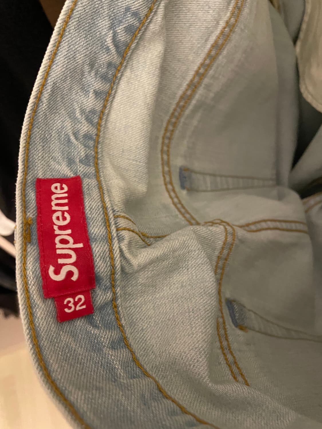 [슈프림] 배기 데님 라이트 워시드 인디고 32 상품이미지4