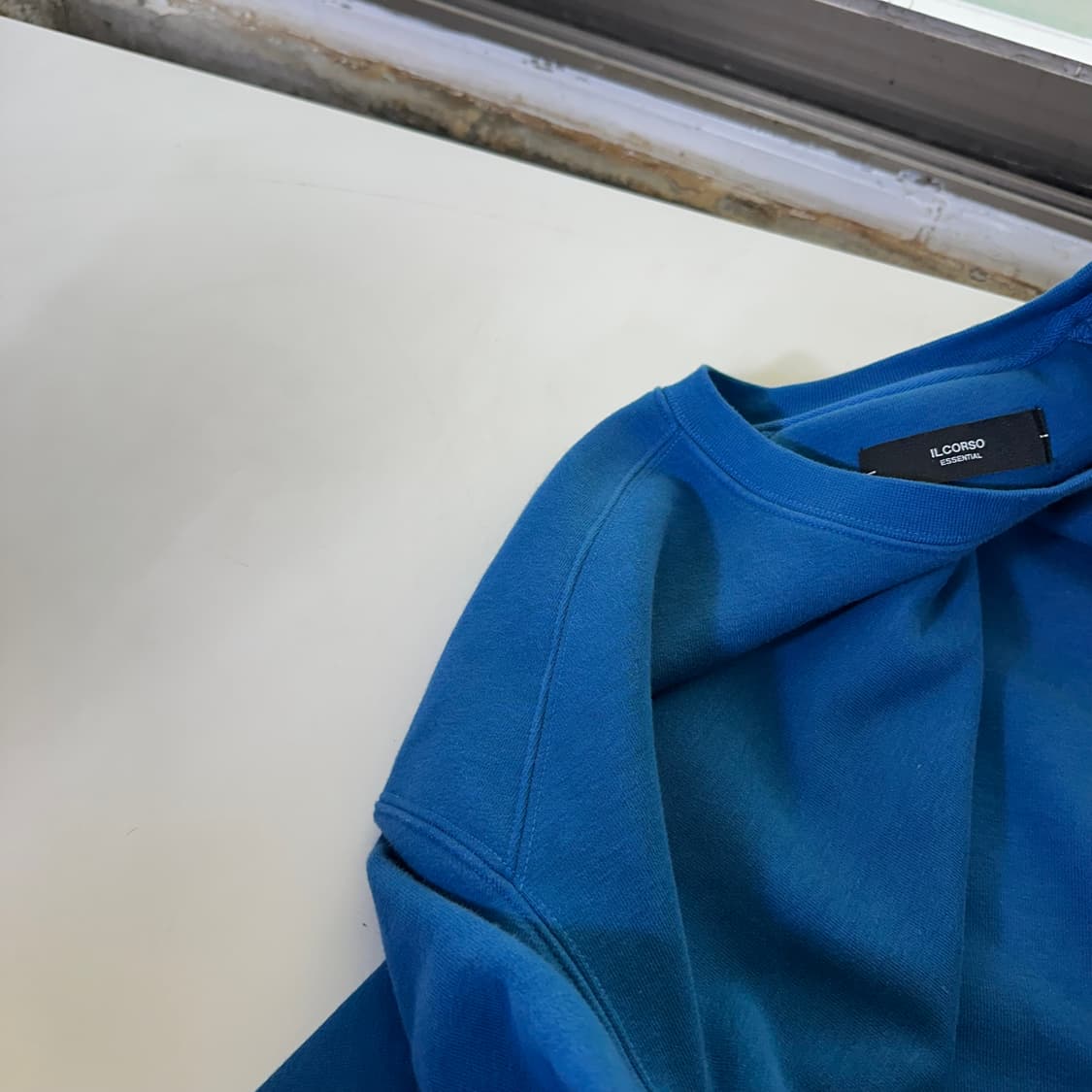 M-L 일꼬르소 오버핏 딥블루 스웻 맨투맨 상품이미지5