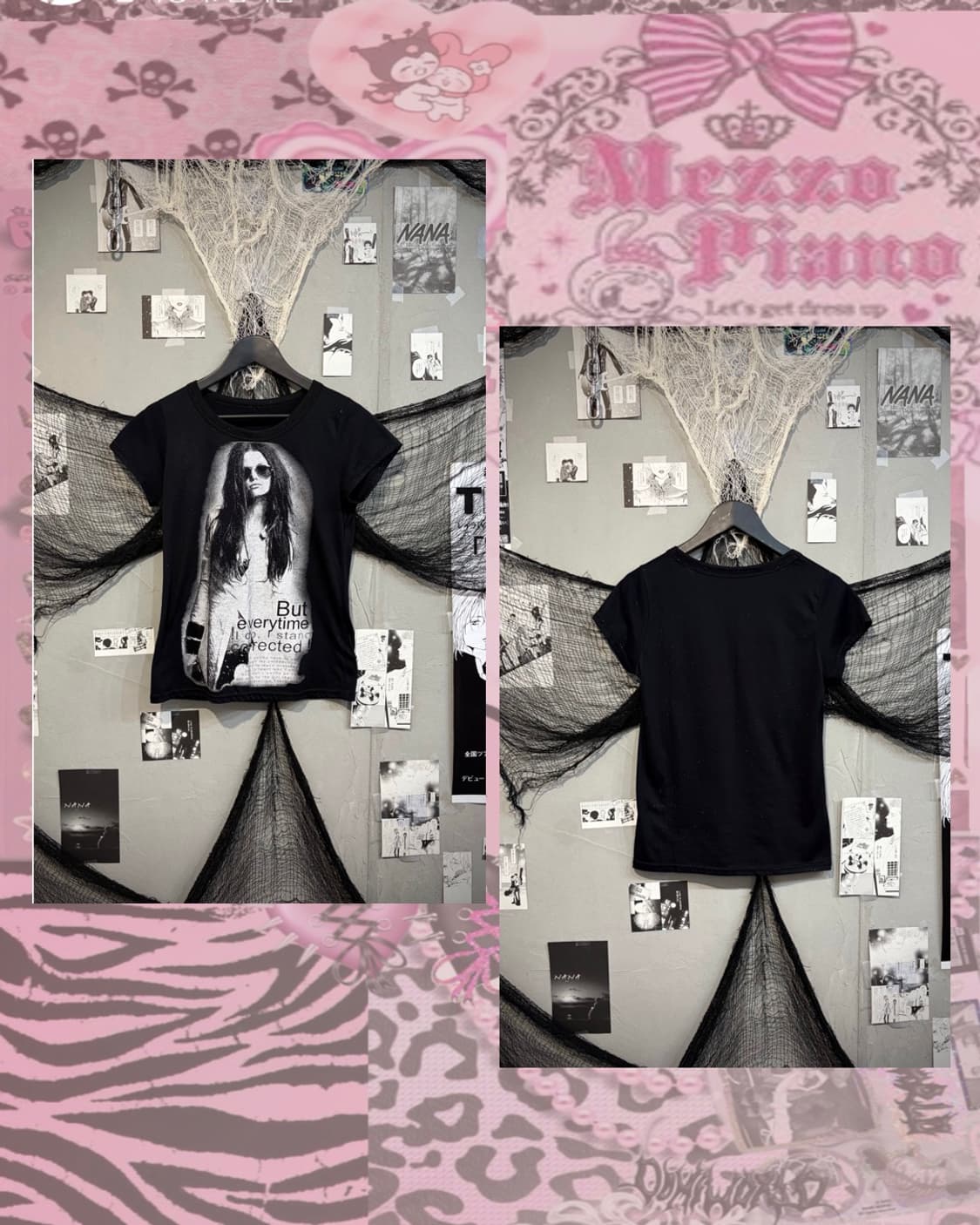 00's girl Printing twinkle See-through 상품이미지2