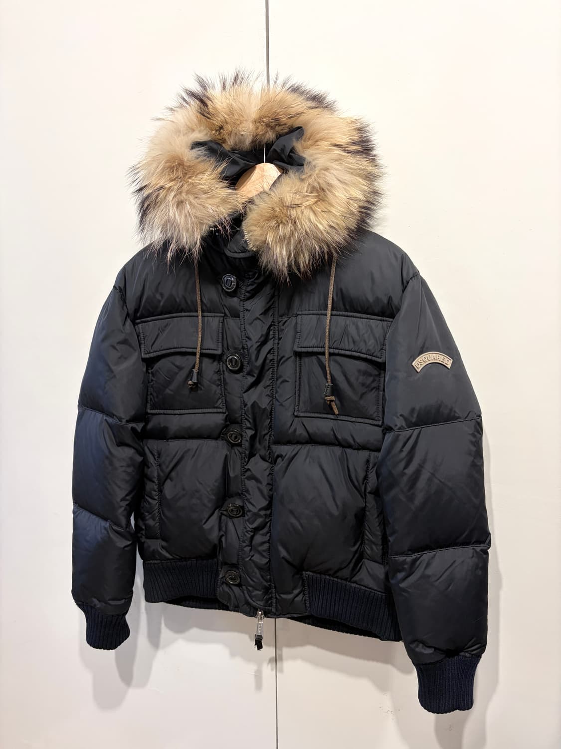 디스퀘어드 라쿤 퍼 다운 패딩 자켓 상품이미지2