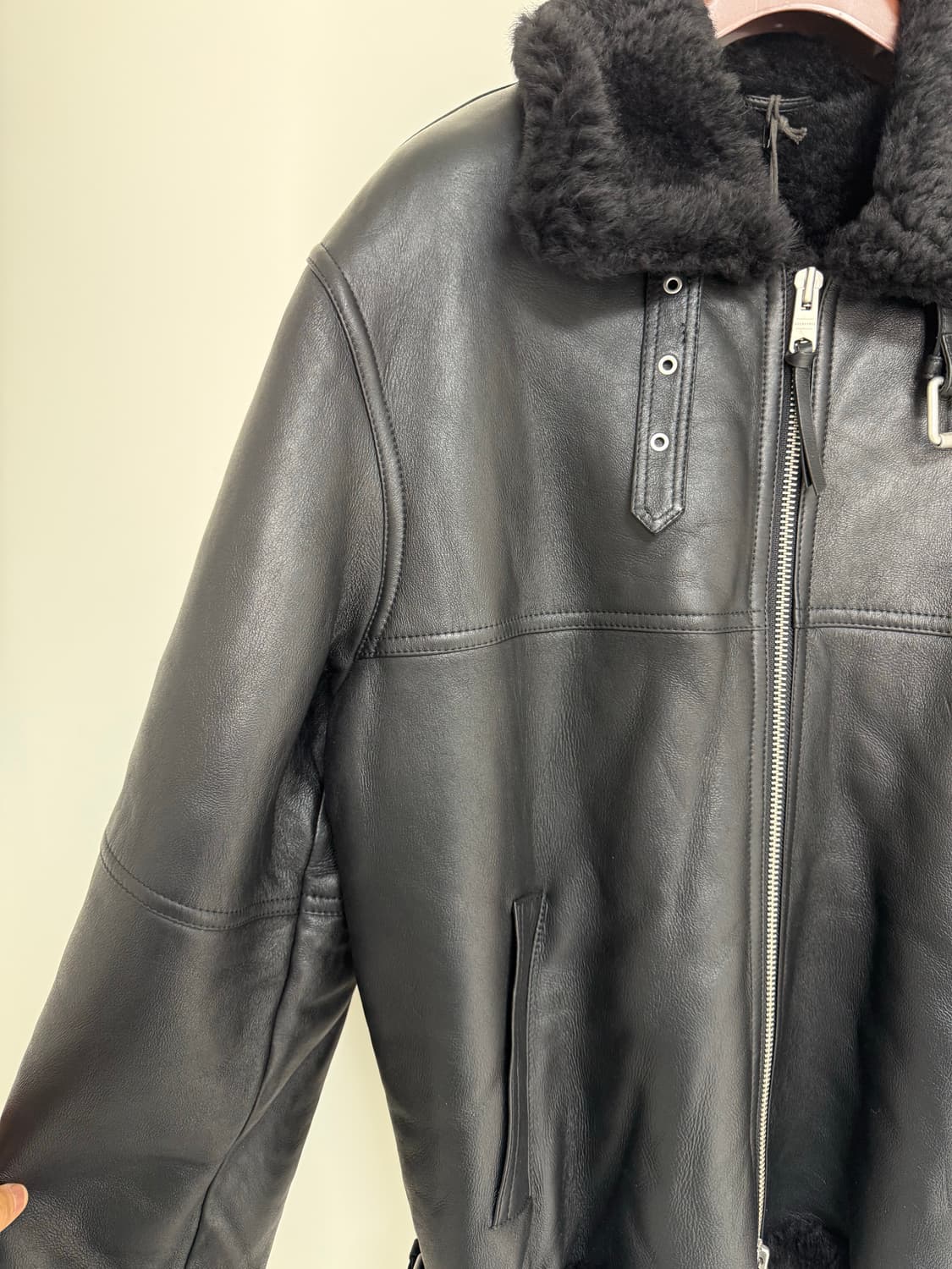 올세인츠 cyprus 시어링 무스탕 L (110) 상품이미지3