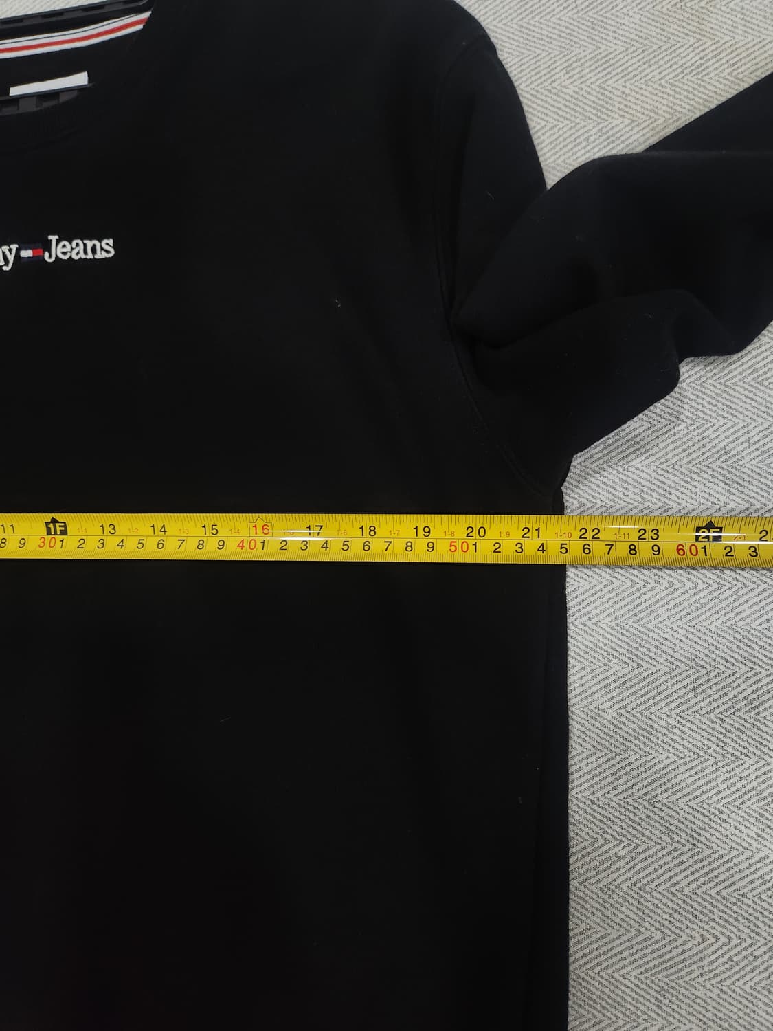 타메힐피거 타미진스 블랙 맨투맨 티셔츠 남성 100사이즈 상품이미지8