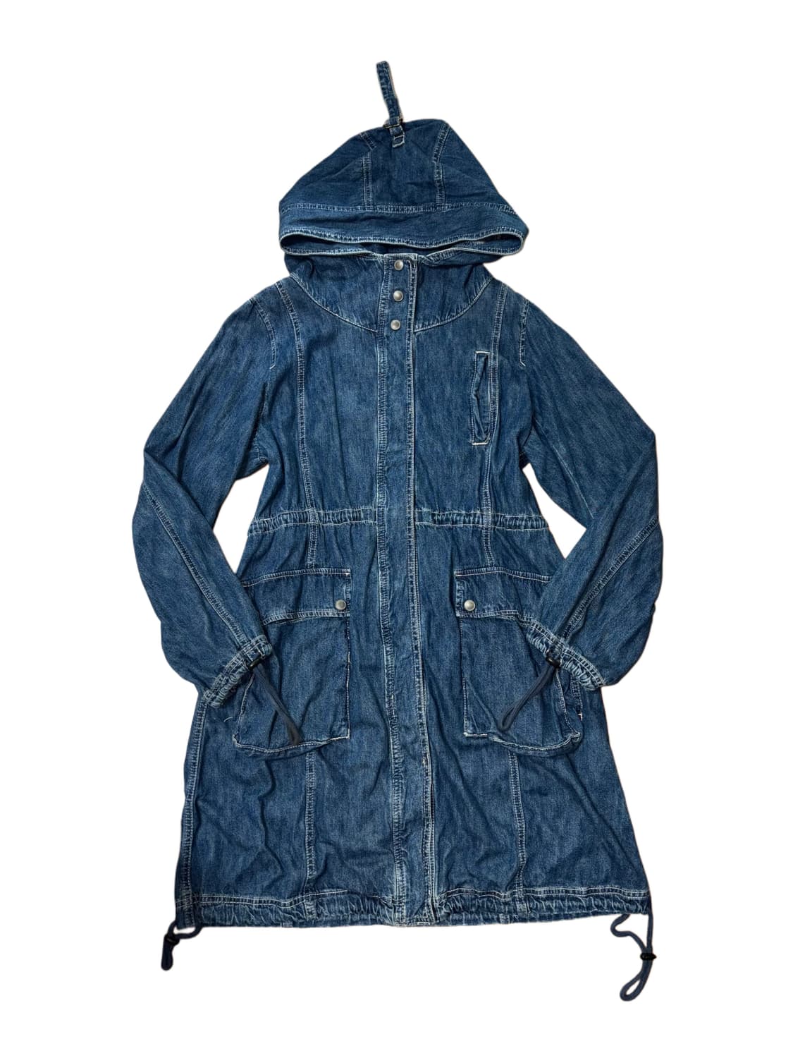블루 데님 빈티지 코트 자켓 상품이미지1