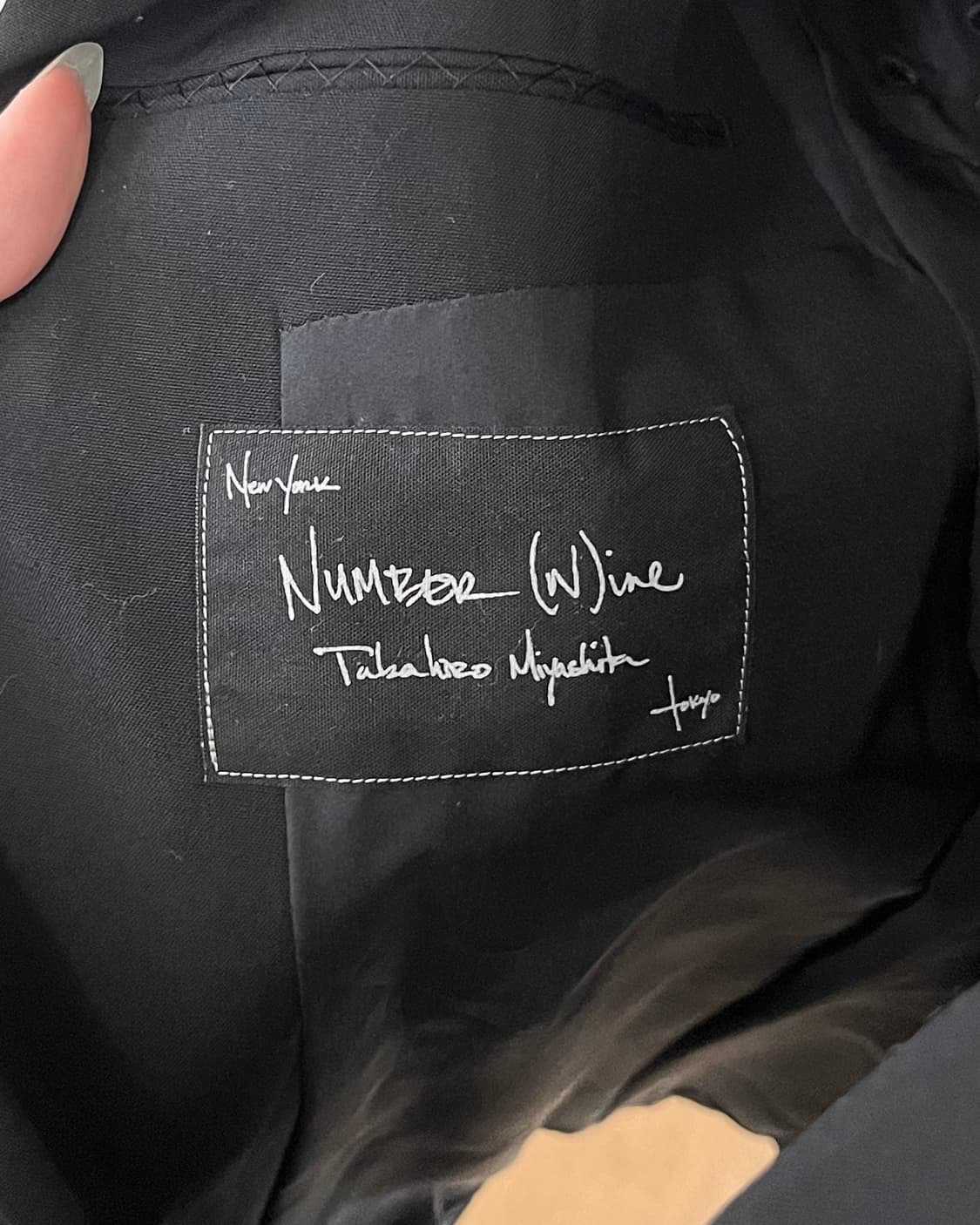 넘버나인 블랙 싱글 버튼 블레이저 상품이미지7