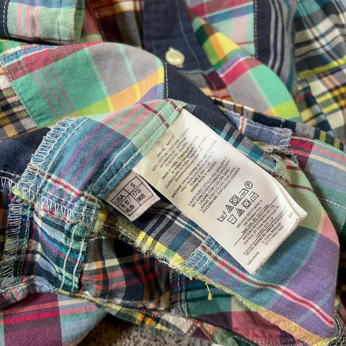 브룩스 브라더스 패치워크 셔츠  상품이미지5