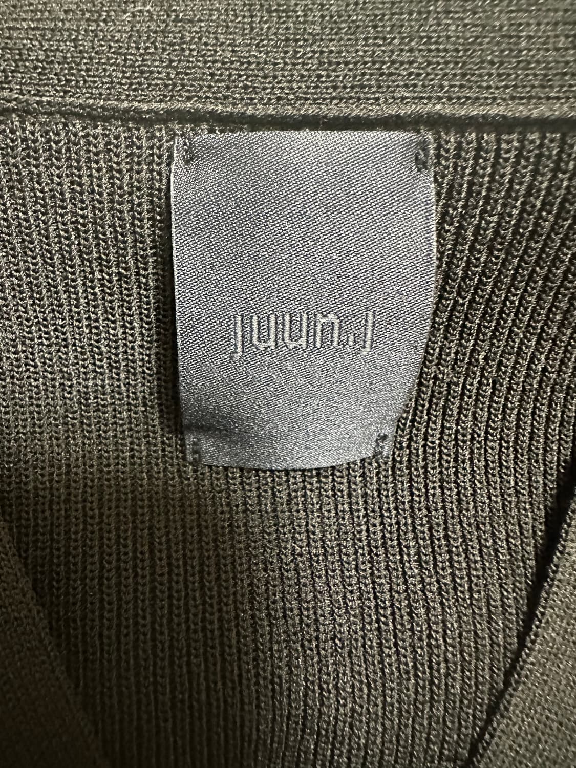 jjuunj 준지퍼프 반팔 가디건 블랙 상품이미지8