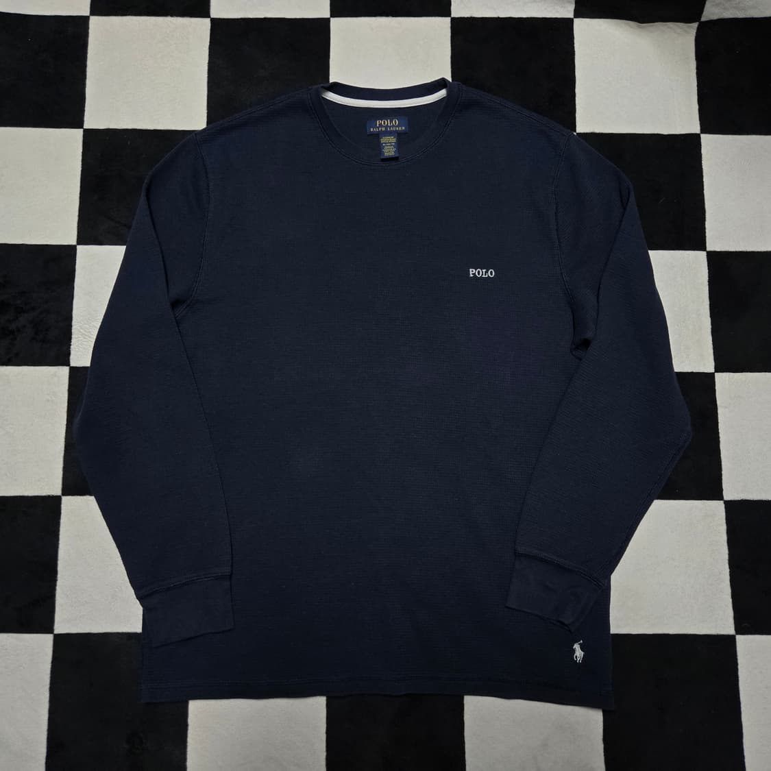 XL 폴로랄프로렌 스펠아웃 와플 티셔츠 네이비 상품이미지1