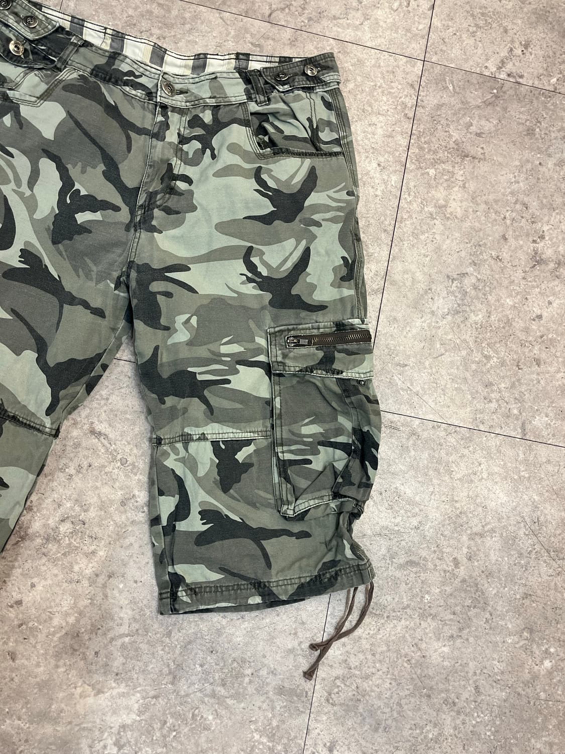 빈티지 카모 카고 하프 팬츠 36 #csz3554 상품이미지5