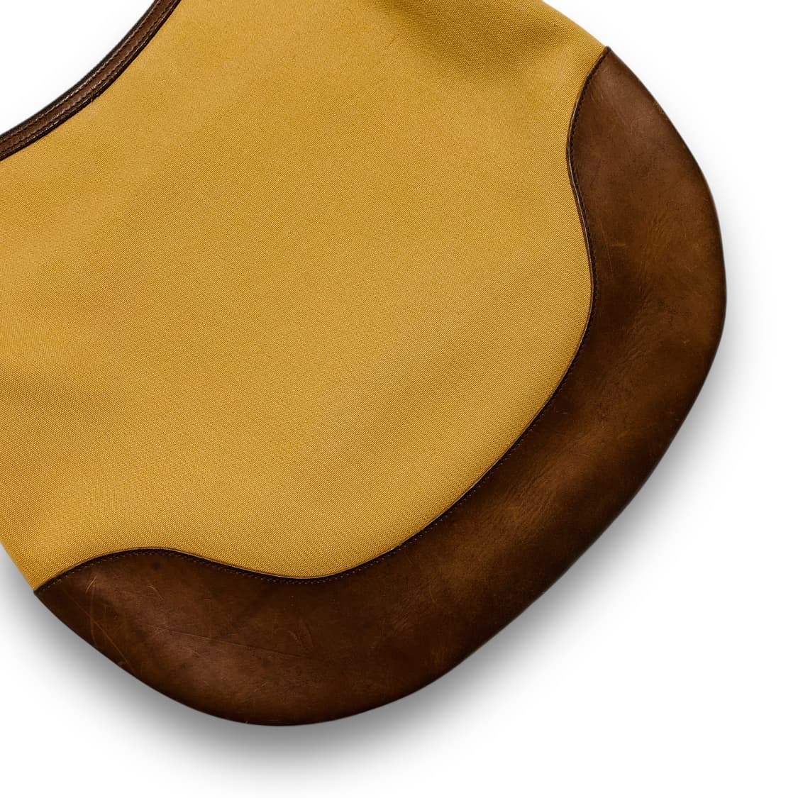 폴로 랄프로렌 미니멀 브라운 레더 캔버스 호보백 상품이미지4