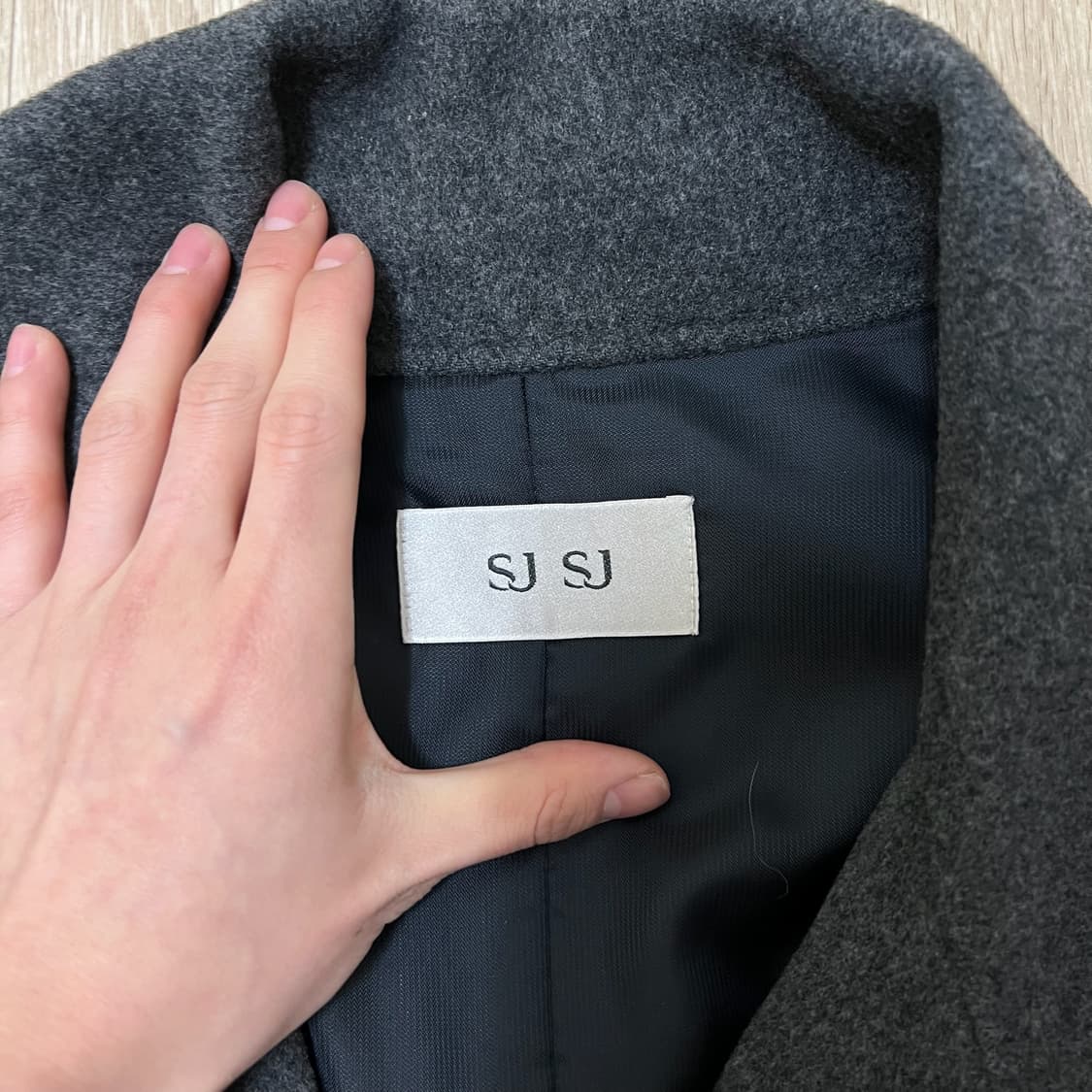 한섬 SJSJ 여성 모직 금장 더플 코트 55-66  상품이미지4