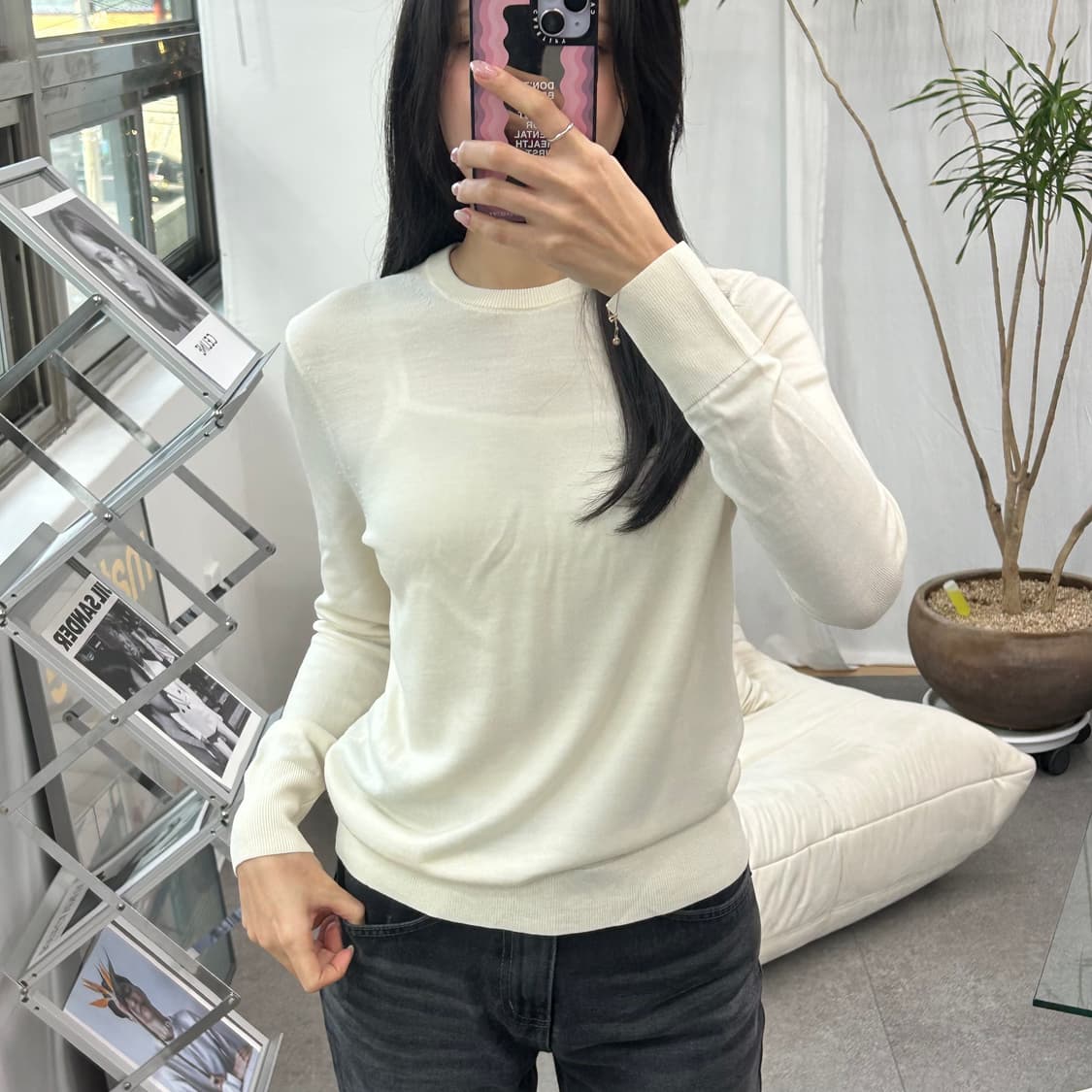 유니클로 긴팔 니트티셔츠 상품이미지2