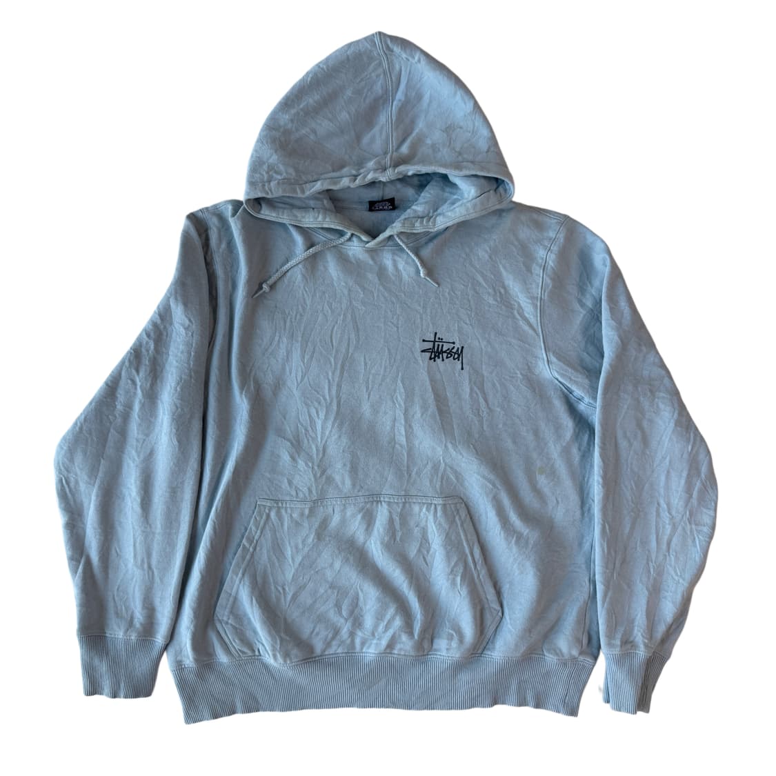 스투시 빅로고 후드티 스카이블루 M 상품이미지2