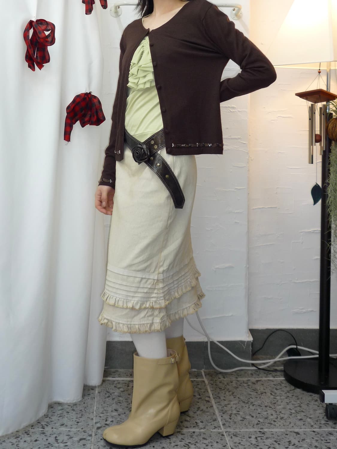 Maple brown cardigan 상품이미지3