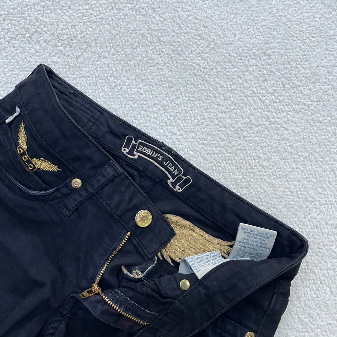 24 로빈슨진 여성 블랙 데님 팬츠 0330M 상품이미지2